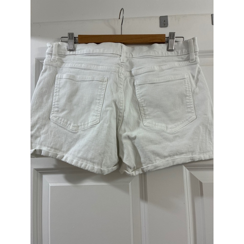 Gap Denim Womens White 5 Inch Shorts Size 29 Mid Rise Stretch Jean Shorts - Picture 4 of 9